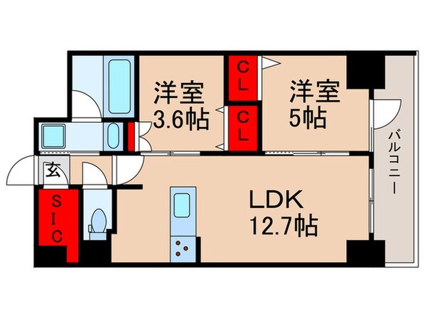 ドゥーエ南砂町の物件間取画像